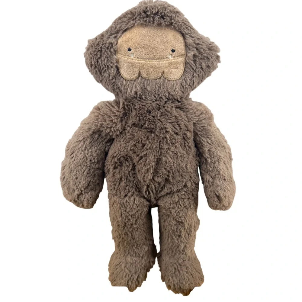 Slumberkins Bigfoot‎ Snuggler Plush Yeti Brown Shaggy Stuffed Animal Toy Taupe